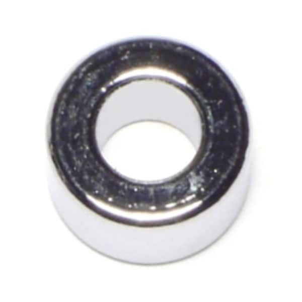 Midwest Fastener Round Spacer, Chrome Steel, 3/8 in Overall Lg, 5/16 in Inside Dia, 5 PK 74251 - main